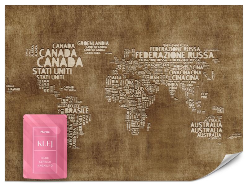 Fototapeta Muralo Antyczna Włoska Mapa 300x210 cm 1szt.