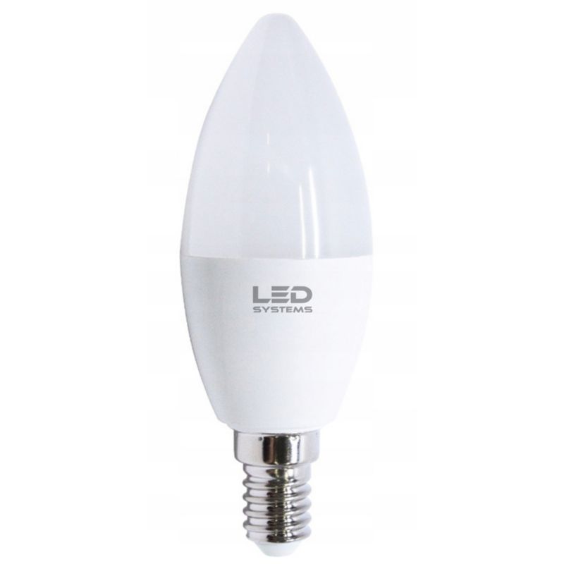Żarówka LED Ledsystems C37 E14 6 W 450 lm mleczna barwa ciepła