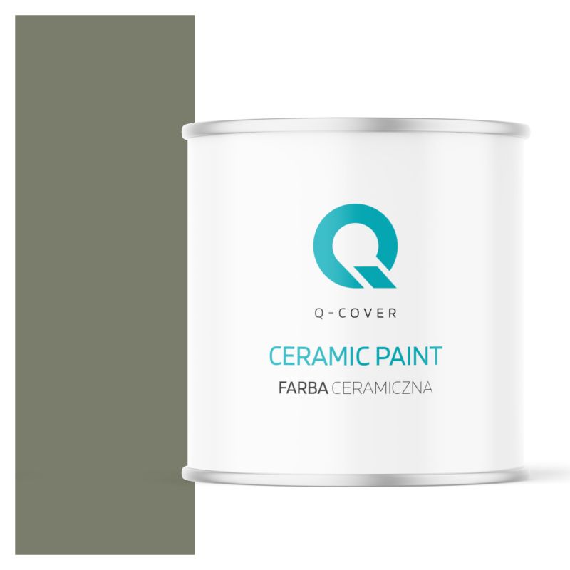 Farba Ceramiczna Do Ścian i Sufitów Q-Cover Khaki ciemny H1720 Głęboki Mat 2L