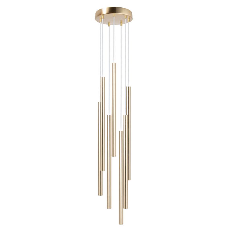 Lampa wisząca Sigma Lighting Sopel Lux 5428 złoty szczotkowany dekoracyjna 7xG9 x 1 szt.