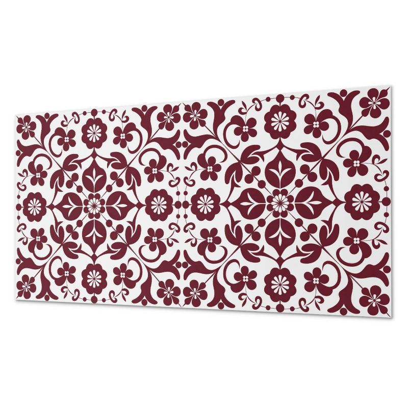 Winylowy Panel Z Grafiką ArtPrintCave 120x60 cm Wzór kwiatowy z ornamentami 1 szt.