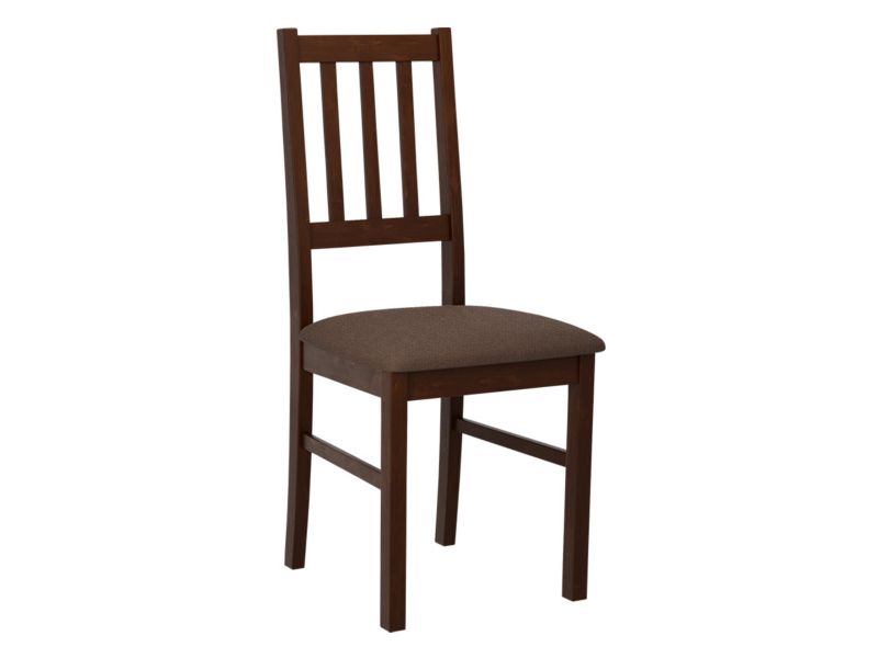 Krzesło MIRJAN 24 Bos 4 orzech + brązowa welwetowa plecionka 1 szt.