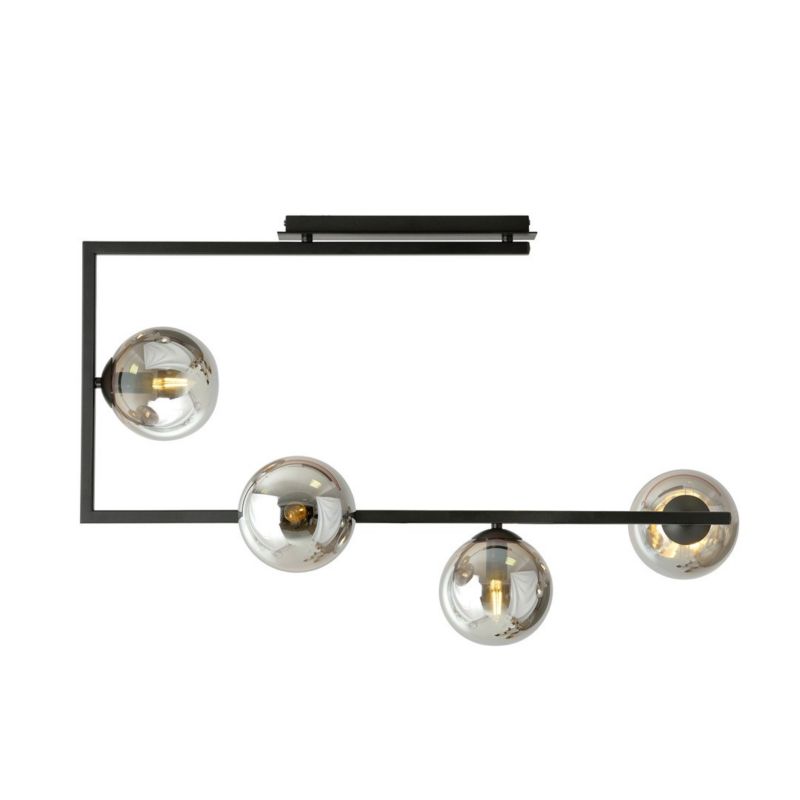 Lampa wisząca Emibig Soma 8333 czarno-grafitowa nowoczesna 4xE14 x 10W 1 szt.