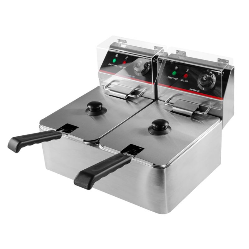 Frytownica Mega-M gastronomiczna elektryczna dwukomorowa 2x4l 4000W 230V 1szt.