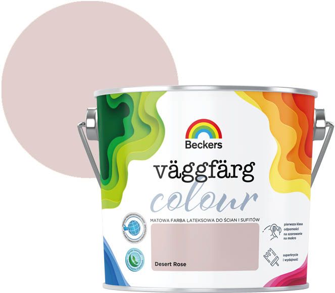 Farba kolorowa Beckers Vaggfarg Colour desert rose 2,5 l