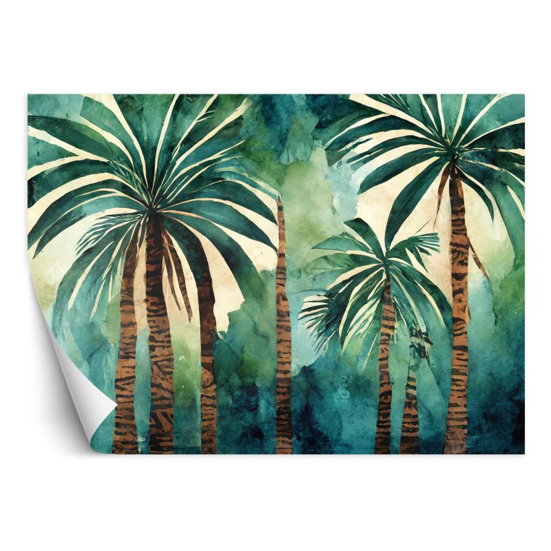 Fototapeta Feeby Dżungla palmowa Abstrakcyjna akwarela 200x140 1 szt