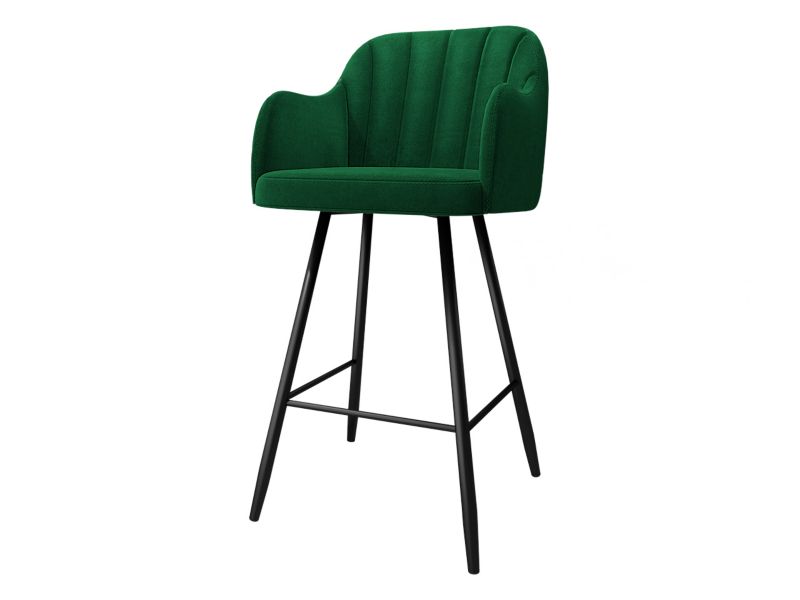 Hoker MIRJAN 24 tapicerowany z oparciem SH1 butelkowa zieleń 1 szt.