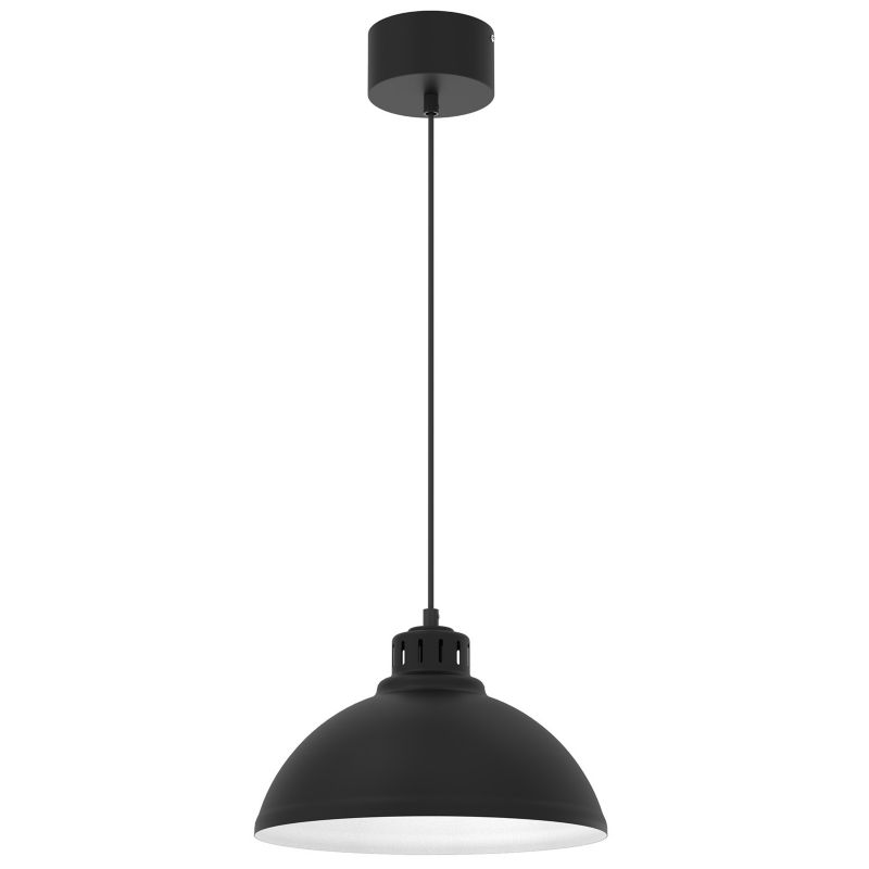 Lampa wisząca Luminex Sven czarny matowa-biała wym: 120 x 30 x 30 cm 1xE27 x 15W 1 szt.
