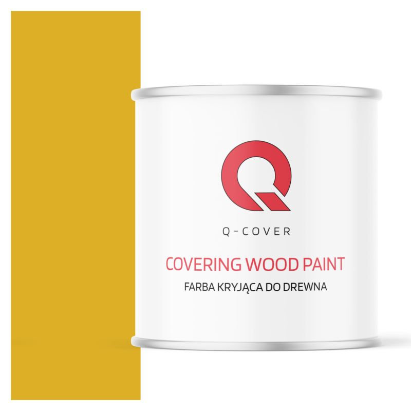 Farba Kryjąca do Drewna Q-Cover Żółty Cytrynowy RAL1012 Mat 2.5L