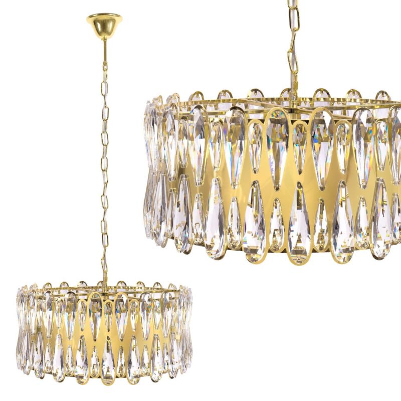 Lampa Sufitowa Wisząca Toolight App1718-Cp Złoty