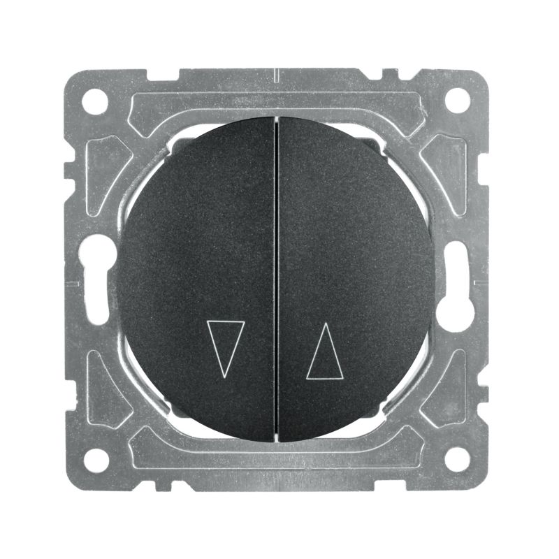 Łącznik żaluzjowy DPM Oval czarny