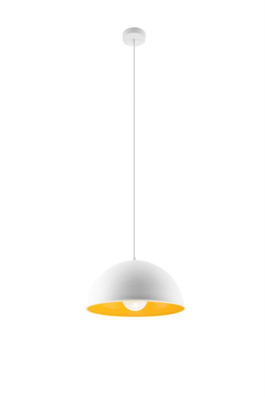 Lampa wisząca Sollux Lighting Oktavia biało-złota wym: 100 x 30 x 30 cm 1xE27 x 60W 1 szt.