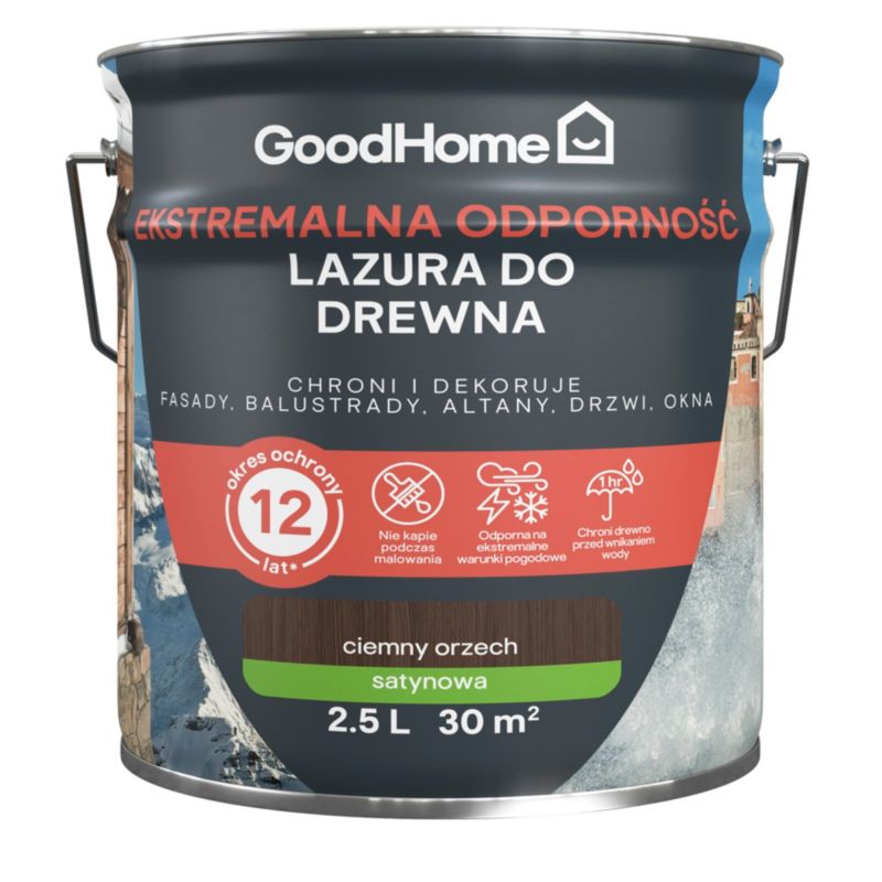 Lazura GoodHome 12 lat orzech 2,5 l