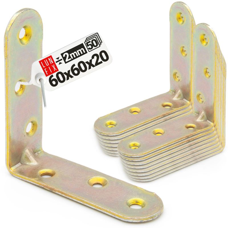 Kątownik meblowy Lun Fix 60x60x20x2 50szt.