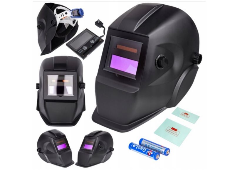 Maska spawalnicza przyłbica samościemniająca MAR-POL 80 czarna 2 filtry 1szt.