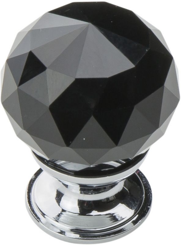 Gałka Schaffner kryształ kula duża czarna
