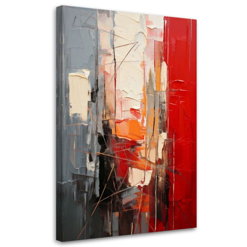 Obraz nowoczesny Feeby Abstrakcja Nowoczesna Czerwień 60x90cm 1szt