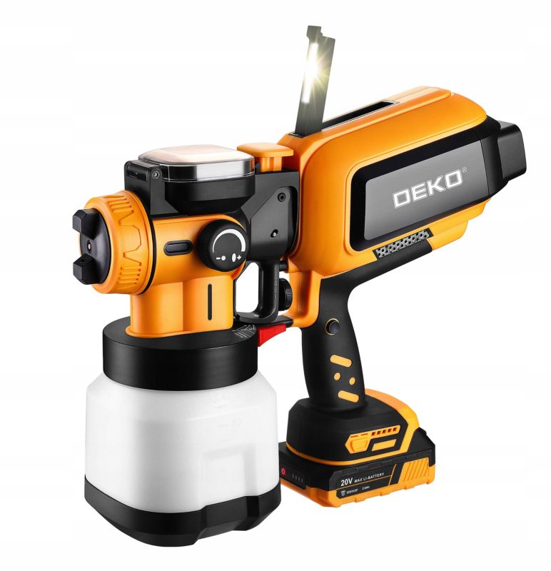 Pistolet malarski DEKO akumulatorowy 70DIN 1 kpl.