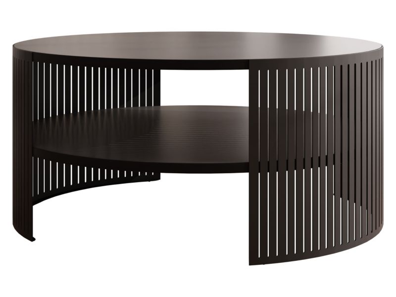 Stolik kawowy MIRJAN 24 Fikoli czarny molet 1 szt.