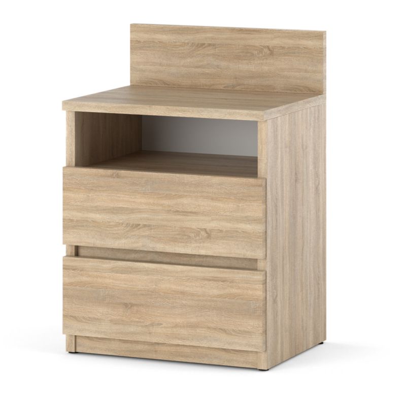 Szafka Nocna Hurtownia-Mebli Szuflady 2 HUGO PLUS 40cm Dąb Sonoma Dąb Sonoma 40x32x59 cm 1szt.