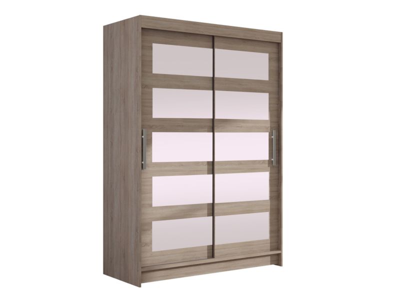 Szafa MIRJAN 24 z drzwiami przesuwnymi Miami IV trufel/lustro 1 szt.
