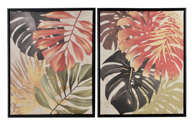 Obraz z tworzywa INGA Dżungla 40x50 cm multikolor 2 szt.