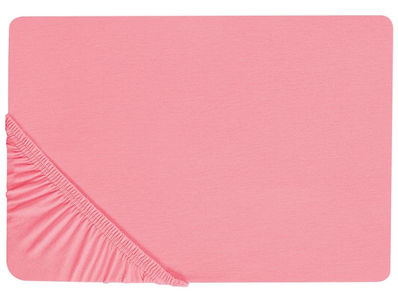 Prześcieradło z gumką Janbu Bawełna 200x200 cm Koralowy 1 szt.