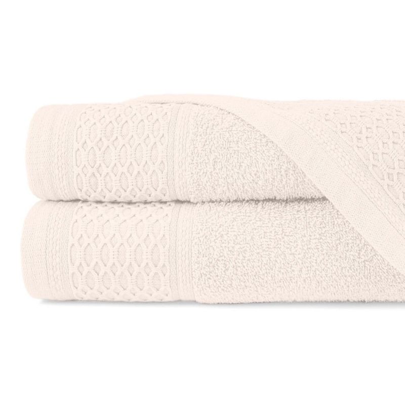 Ręcznik bawełniany Darymex 70x140 cm kąpielowy Solano kolor kremowy 1 szt.