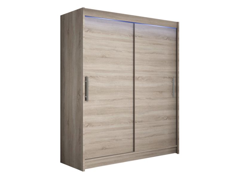 Szafa MIRJAN 24 z drzwiami przesuwnymi Presto I z oświetleniem RGB trufel 1 szt.