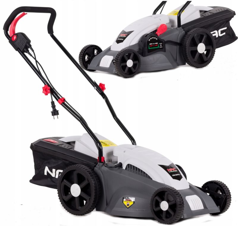 Kosiarka elektryczna NAC 38 cm 1600 W silnik indukcyjny mielenie kosz 40 l obudowa tworzywo 1 szt.