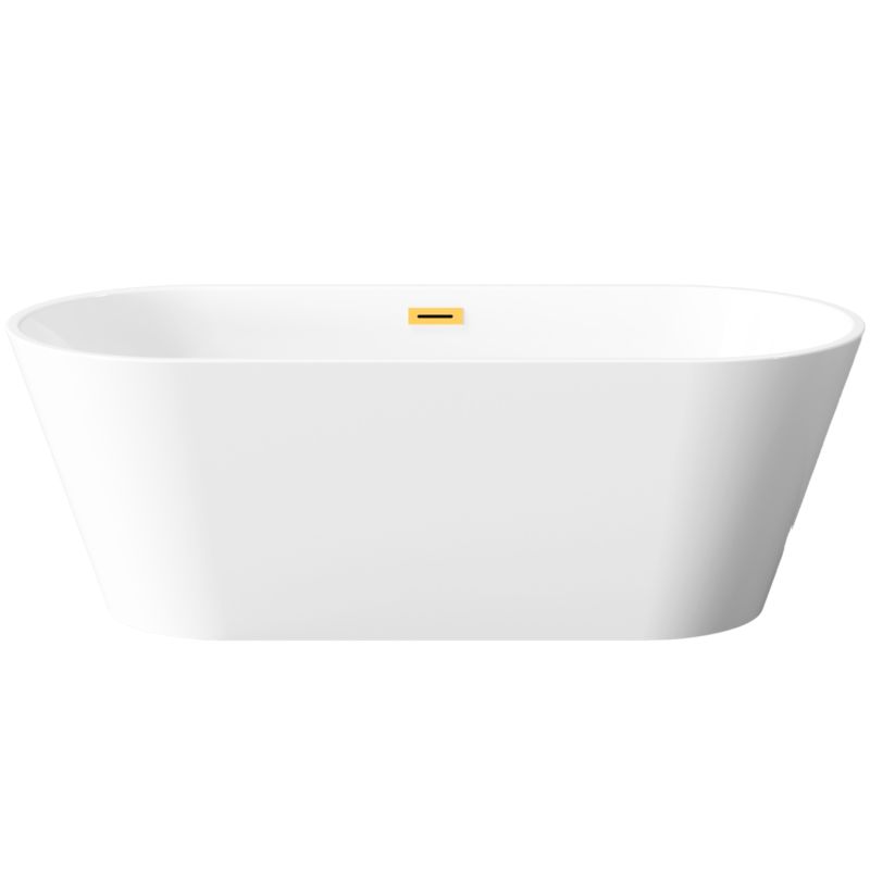 Wanna wolnostojąca Invena Limnos, 170 cm w komplecie z syfonem i korkiem/odpływem w kolorze złotym 1 szt.