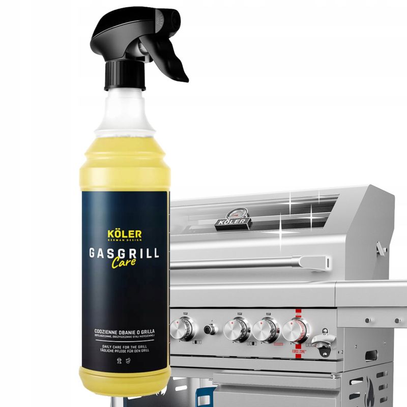 PŁYN SPRAY ŚRODEK Koler GasGrill Care 600ml DO CZYSZCZENIA STALI NIERDZEWNEJ DO GRILLA 1 szt.