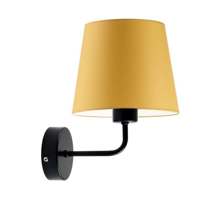 Kinkiet Volta Light Factory Blues Musztardowy/Czarny Abażur 1xE27 1 szt.