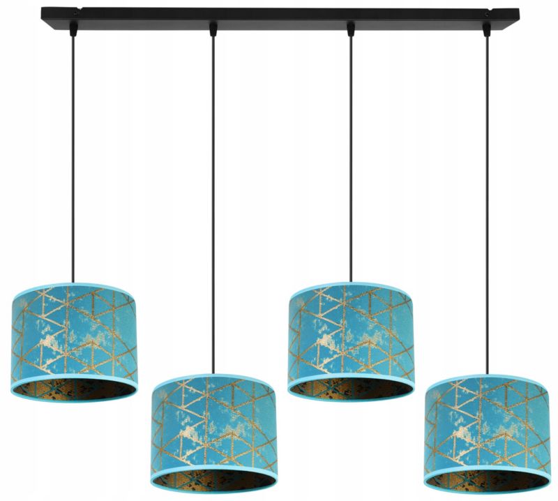 Lampa sufitowa wisząca Light Home LH Werona 4x E27 60W niebieski 1szt.