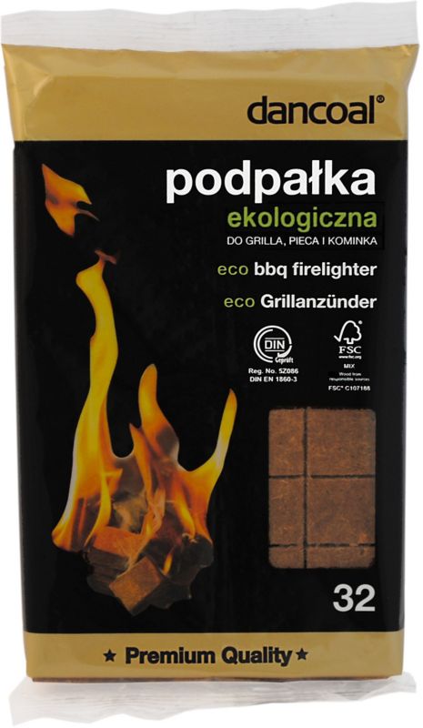 Podpałka ekologiczna Dancoal 32 kostki