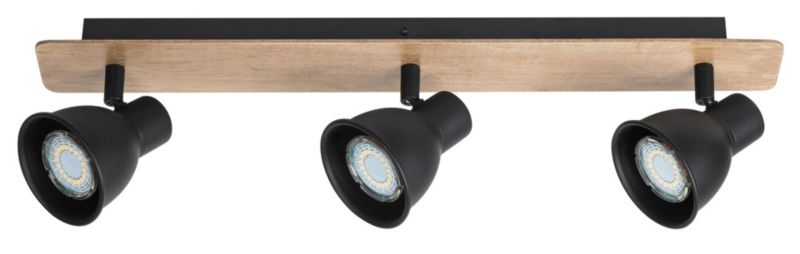 Spot Rabalux Mac buk czarny 3 x GU10 x 35W IP20 wym: 13 x 50,5 x 10 cm - 1 szt.