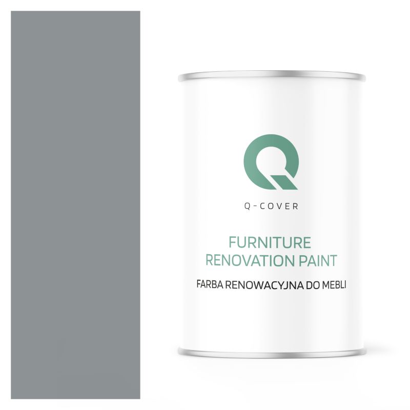 Farba Renowacyjna do Mebli Q-Cover Szary RAL7045 Satyna 1L