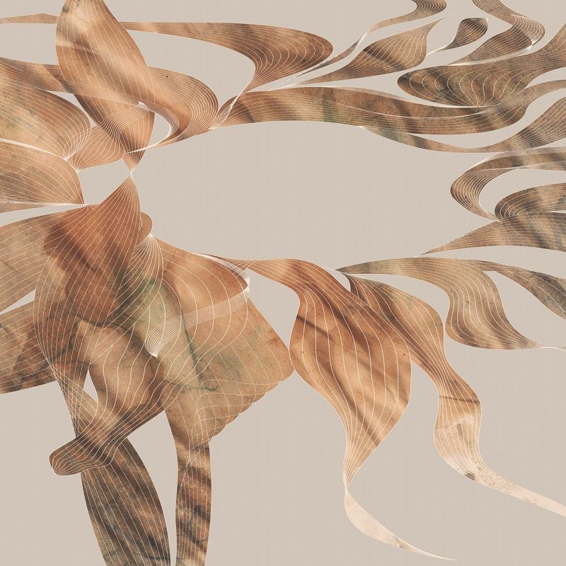 fototapeta Sanders & Sanders jesienne liście beżowym 400 x 250 cm - 1 rol.