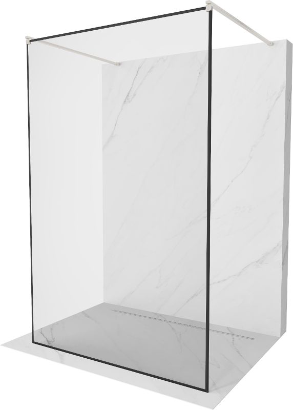 Ścianka prysznicowa Mexen Kioto czarny wzór 110x200 cm 800-110-002-97-70 1 szt.