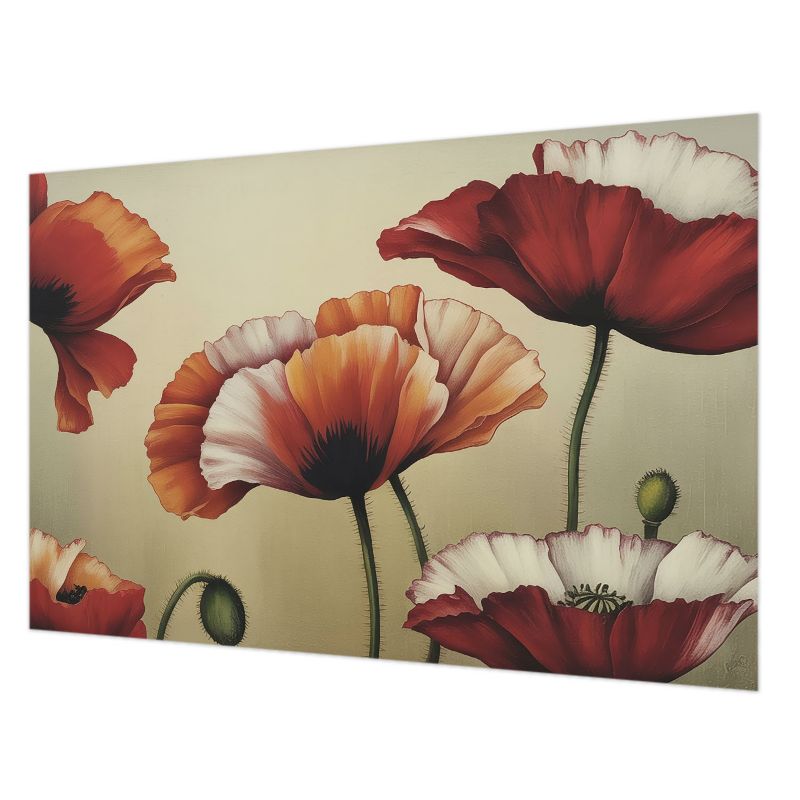 Tapeta Ścienna Tulup 104x70 cm Radosne Maki Do Salonu, Do Sypialni, Do Kuchni 1 szt.