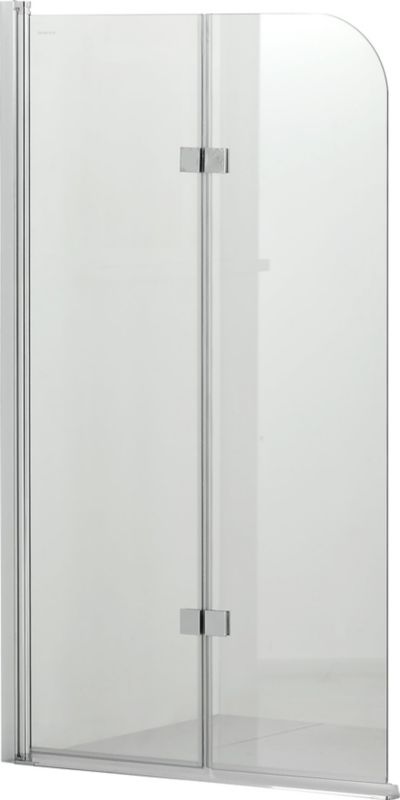 Parawan nawannowy Hagser Anke II 2-częściowy chrom/szkło 100x140 cm, uniwersalny montaż 1 szt.
