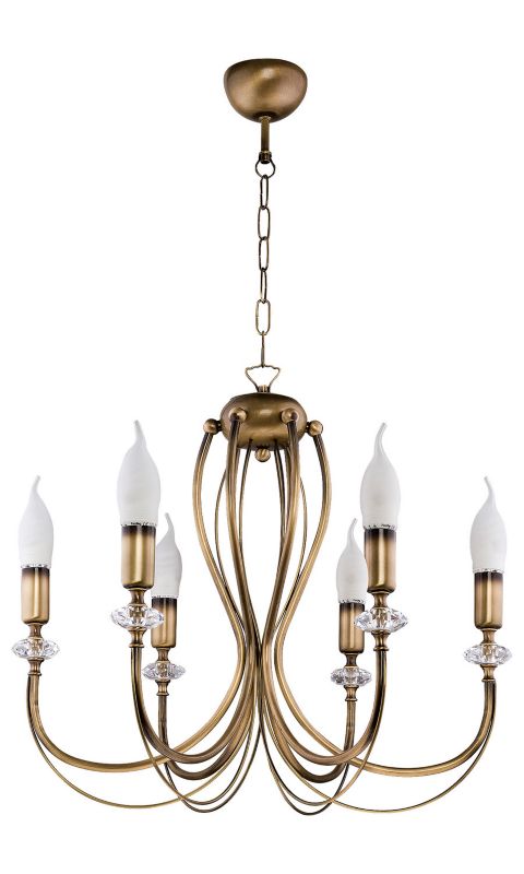 Żyrandol Jupiter MELODY stare złoto 6xE14x15W IP20 wym:88x52x52cm - 1 szt.