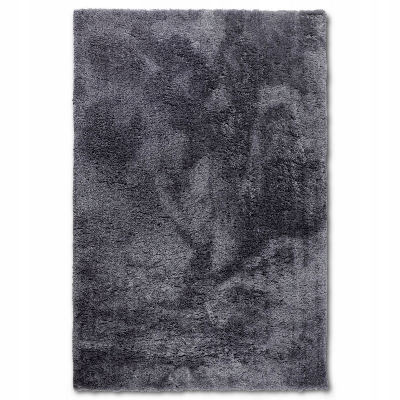 Dywan Hanse Home pluszowy shaggy do salonu 80x150cm, miękkie grafitowe włosie 1 szt.