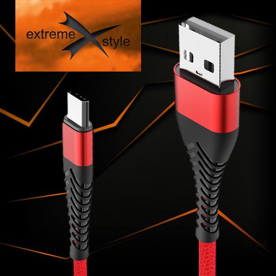 Kabel USBC na USB 2.0 1,5m Spider oplotN niebieski KAB000252 - Henryx24