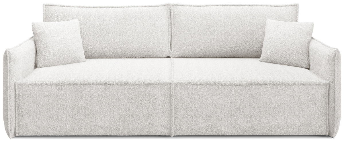 Rozkładana kanapa z funkcją spania i pojemnikiem do salonu RIMO biała