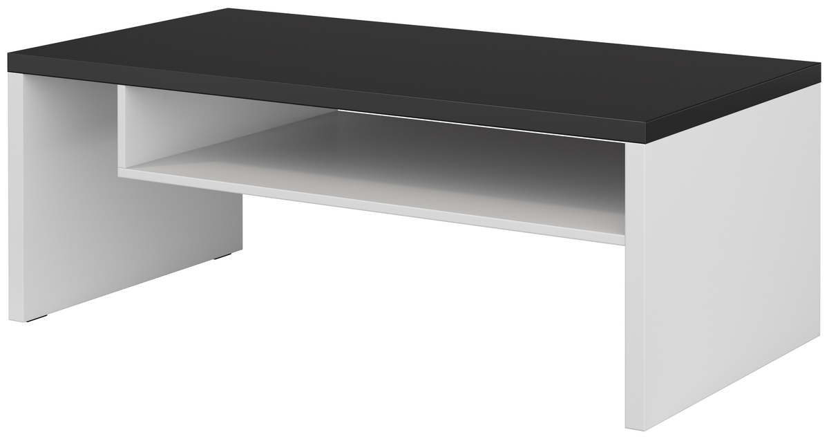 Nowoczesny stolik kawowy do salonu 120 cm z półką CROSS