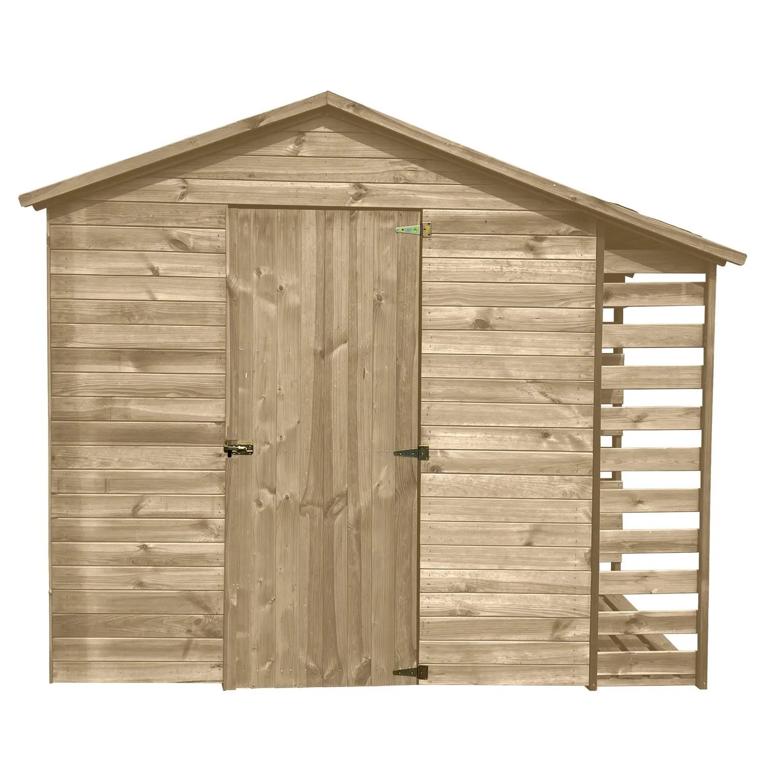 Domek narzędziowy z drewutnią - 249 x 202 cm, wys. 221 cm