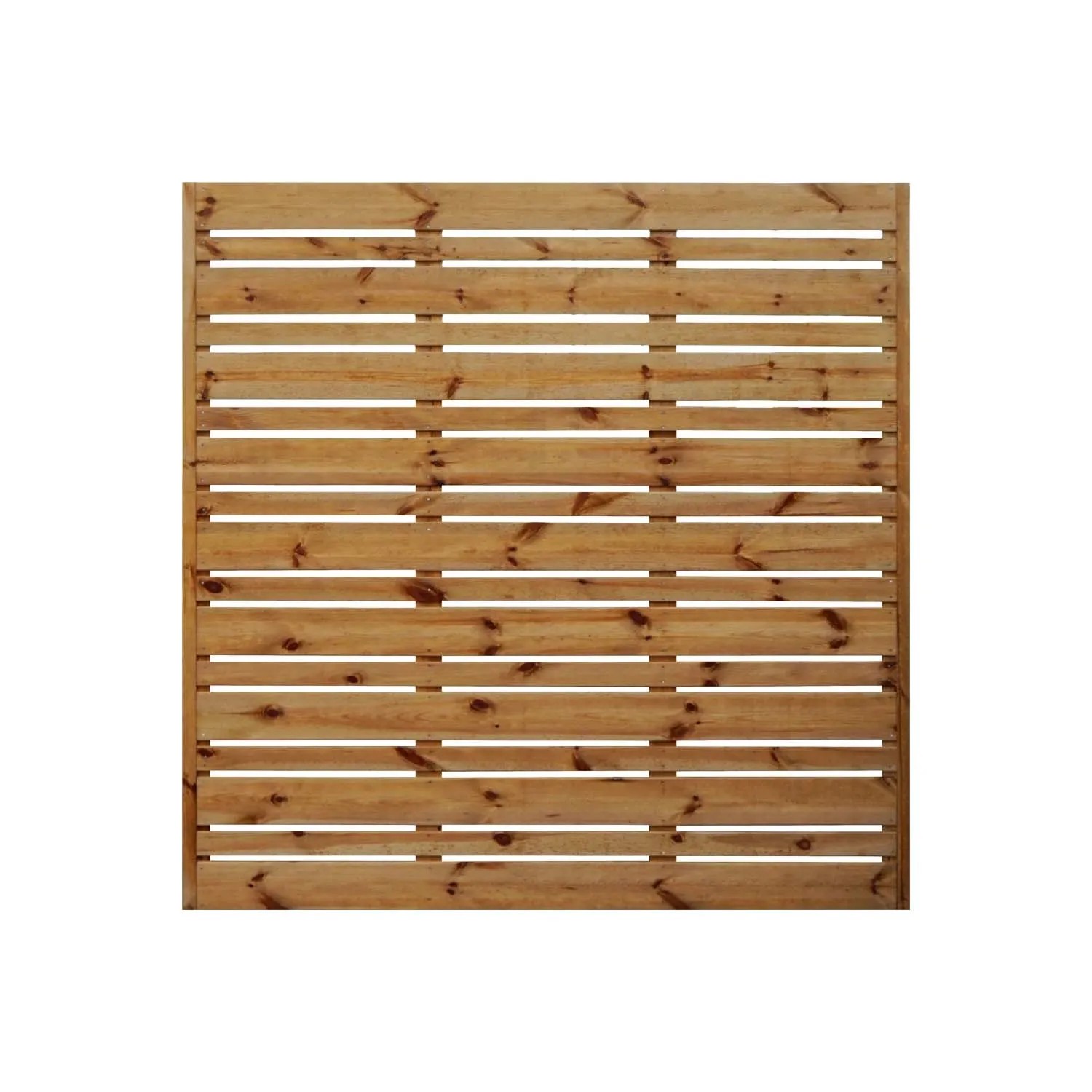 Płot pełny FELIKS prosty dąb - 180 x 180 cm