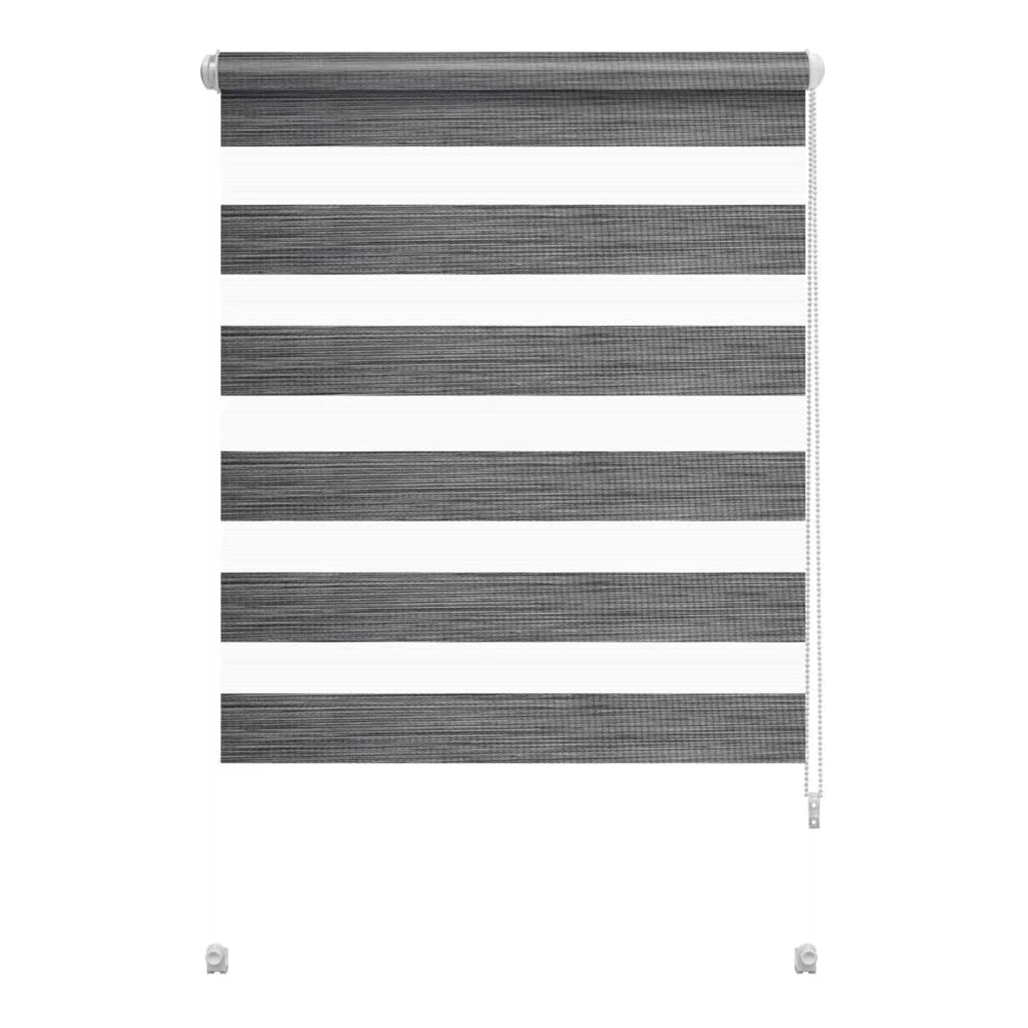 Mini roleta SMART SILVALIN Dzień/noc szara 76 cm x 140 cm