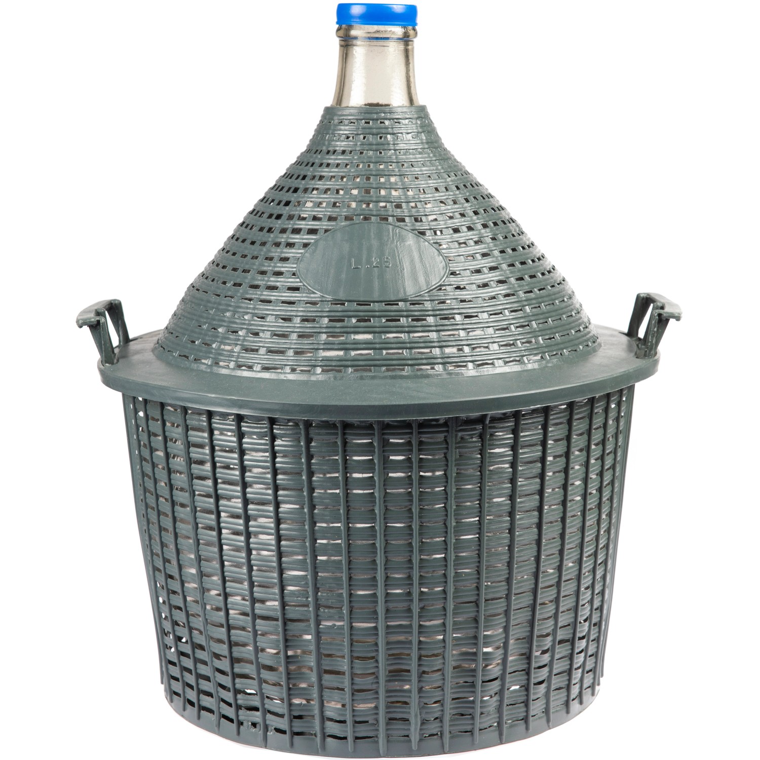 Balon do wina w koszu plastikowy - 25 l